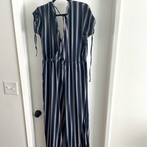 Tall Wrap Front Wide Leg Jumpsuit